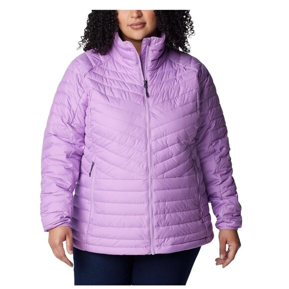 NWT Columbia Women's Powder Lite II Full Zip Jacket Purple Size S $160 P208